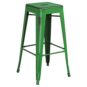 Backless Barstool - Green 