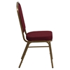 Hercules Series Stacking Banquet Chair - Crown Back, Burgundy, Gold - FLSH-FD-C01-ALLGOLD-3169-GG