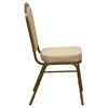 Hercules Series Stacking Banquet Chair - Crown Back, Beige, Gold - FLSH-FD-C01-ALLGOLD-H20124E-GG