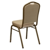 Hercules Series Stacking Banquet Chair - Crown Back, Beige, Gold - FLSH-FD-C01-ALLGOLD-H20124E-GG