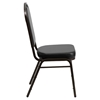 Hercules Series Stacking Banquet Chair - Crown Back, Black, Gold Vein - FLSH-FD-C01-GOLDVEIN-BK-VY-GG