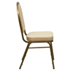 Hercules Series Stacking Banquet Chair - Dome Back, Beige, Gold - FLSH-FD-C03-ALLGOLD-H20124E-GG