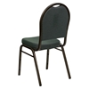 Hercules Series Stacking Banquet Chair - Dome Back, Green, Gold Vein - FLSH-FD-C03-GOLDVEIN-4003-GG