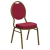 Hercules Series Teardrop Back Stacking Banquet Chair - Burgundy - FLSH-FD-C04-ALLGOLD-2804-GG