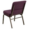 Hercules Series 21" Extra Wide Fabric Stacking Church Chair - Plum - FLSH-FD-CH0221-4-GV-005-GG