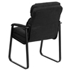 Microfiber Executive Chair - Sled Base, Black - FLSH-GO-1156-BK-GG