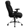 Hercules Series Big and Tall Executive Office Chair - Adjustable Arms, Swivel, Black - FLSH-GO-1235-BK-FAB-A-GG