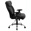 Hercules Series Big and Tall Executive Arm Office Chair - Black - FLSH-GO-1235-BK-LEA-A-GG