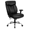 Hercules Series Big and Tall Executive Arm Office Chair - Black - FLSH-GO-1235-BK-LEA-A-GG