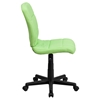 Quilted Faux Leather Task Chair - Mid Back, Swivel, Green - FLSH-GO-1691-1-GREEN-GG