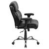 Hercules Series Big and Tall Task Chair - Leather, Swivel, with Arms, Black - FLSH-GO-2031-LEA-GG