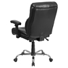 Hercules Series Big and Tall Task Chair - Leather, Swivel, with Arms, Black - FLSH-GO-2031-LEA-GG