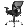 Hercules Series Big and Tall Mesh Task Chair - Swivel, Black - FLSH-GO-2032-GG