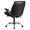 Hercules Series Big and Tall Arms Task Chair - Leather, Swivel, Black - FLSH-GO-2073-LEA-GG