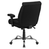 Hercules Series Big and Tall Fabric Task Chair - Swivel, with Arms, Black - FLSH-GO-2073F-GG