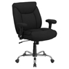 Hercules Series Big and Tall Fabric Task Chair - Swivel, with Arms, Black - FLSH-GO-2073F-GG