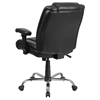 Hercules Series Big and Tall Leather Task Chair - Arms, Swivel, Black - FLSH-GO-2132-LEA-GG