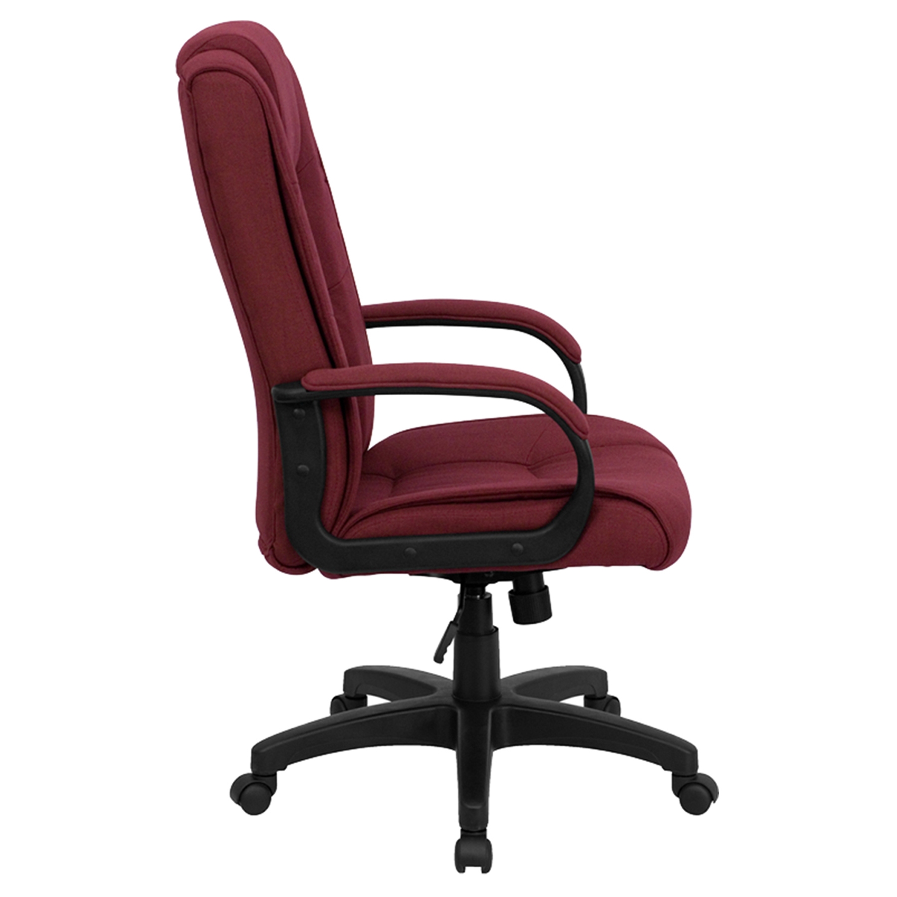 Fabric Executive Swivel Office Chair High Back Adjustable Burgundy   Go 5301b By Gg 1 