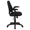 Mesh Swivel Task Chair - Mid Back, Mesh Padded Seat, Black - FLSH-GO-WY-82-GG