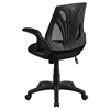 Mesh Swivel Task Chair - Mid Back, Mesh Padded Seat, Black - FLSH-GO-WY-82-GG