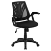 Mesh Swivel Task Chair - Mid Back, Mesh Padded Seat, Black - FLSH-GO-WY-82-GG