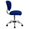 Mesh Swivel Task Chair - Mid Back, Blue - FLSH-H-2376-F-BLUE-GG