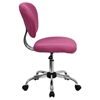 Mesh Swivel Task Chair - Mid Back, Pink - FLSH-H-2376-F-PINK-GG