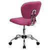 Mesh Swivel Task Chair - Mid Back, Pink - FLSH-H-2376-F-PINK-GG