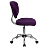 Mesh Swivel Task Chair - Mid Back, Purple - FLSH-H-2376-F-PUR-GG