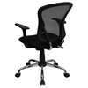 Swivel Task Chair - Mid Back, Swivel, Black Mesh - FLSH-H-8369F-BLK-GG