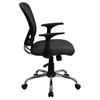 Swivel Task Chair - Mid Back, Dark Gray Mesh - FLSH-H-8369F-DK-GY-GG