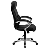 High Back Executive Office Chair - Black, Swivel, Leather - FLSH-H-9637L-1C-HIGH-GG