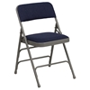 Hercules Series Folding Chair - Curved Triple Braced, Double Hinged, Navy - FLSH-HA-MC309AF-NVY-GG