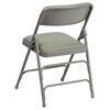 Hercules Series Folding Chair - Curved Triple Braced, Double Hinged, Gray - FLSH-HA-MC309AV-GY-GG