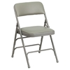 Hercules Series Folding Chair - Curved Triple Braced, Double Hinged, Gray - FLSH-HA-MC309AV-GY-GG