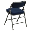 Hercules Series Premium Curved Triple Braced Double Hinged Chair - Navy - FLSH-HA-MC320AF-NVY-GG