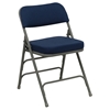 Hercules Series Premium Curved Triple Braced Double Hinged Chair - Navy - FLSH-HA-MC320AF-NVY-GG