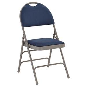 Hercules Series Ultra Premium Folding Chair - Extra Large, Navy 