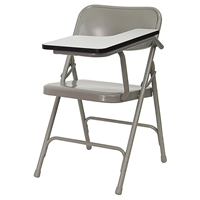 Premium Steel Folding Chair - Left Handed Tablet Arm