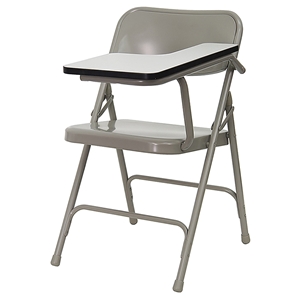 Premium Steel Folding Chair - Left Handed Tablet Arm 