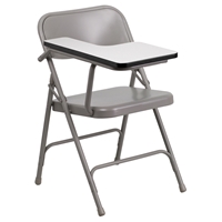 Premium Steel Folding Chair - Right Handed Tablet Arm