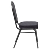 Hercules Series Stacking Banquet Chair - Crown Back, Black, Silver Vein - FLSH-HF-C01-SV-E26-BK-GG