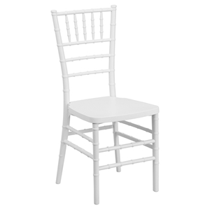 Hercules Premium Series Resin Stacking Chiavari Chair - White 