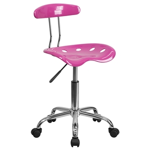 Vibrant Task Chair - Tractor Seat, Candy Heart and Chrome 