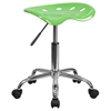 Vibrant Tractor Seat Stool - Apple Green and Chrome - FLSH-LF-214A-APPLEGREEN-GG