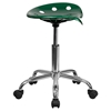 Vibrant Tractor Seat Stool - Green and Chrome - FLSH-LF-214A-GREEN-GG