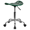 Vibrant Tractor Seat Stool - Green and Chrome - FLSH-LF-214A-GREEN-GG