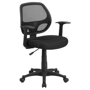 Mesh Task Chair - Mid Back, Swivel, Black 