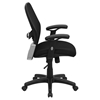 Super Mesh Executive Swivel Office Chair - Mid Back, Black - FLSH-LF-W42B-GG