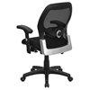 Super Mesh Executive Swivel Office Chair - Mid Back, Black - FLSH-LF-W42B-GG